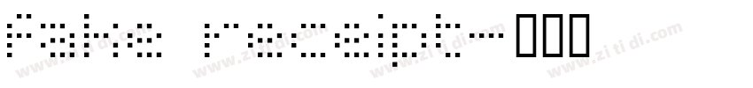 fake receipt字体转换